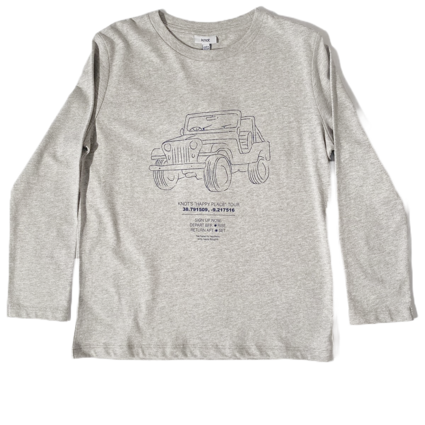 T-shirt manches longues à motif