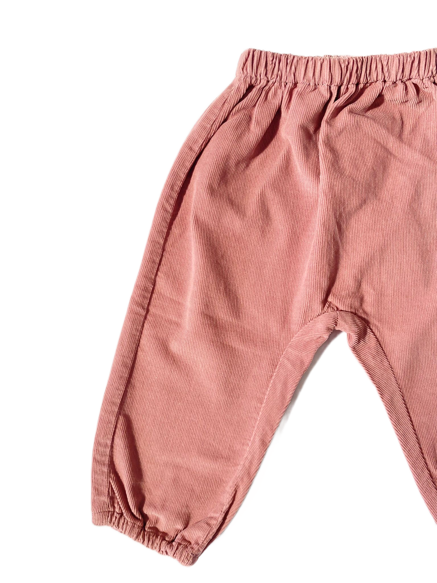 Pantalon daim rose
