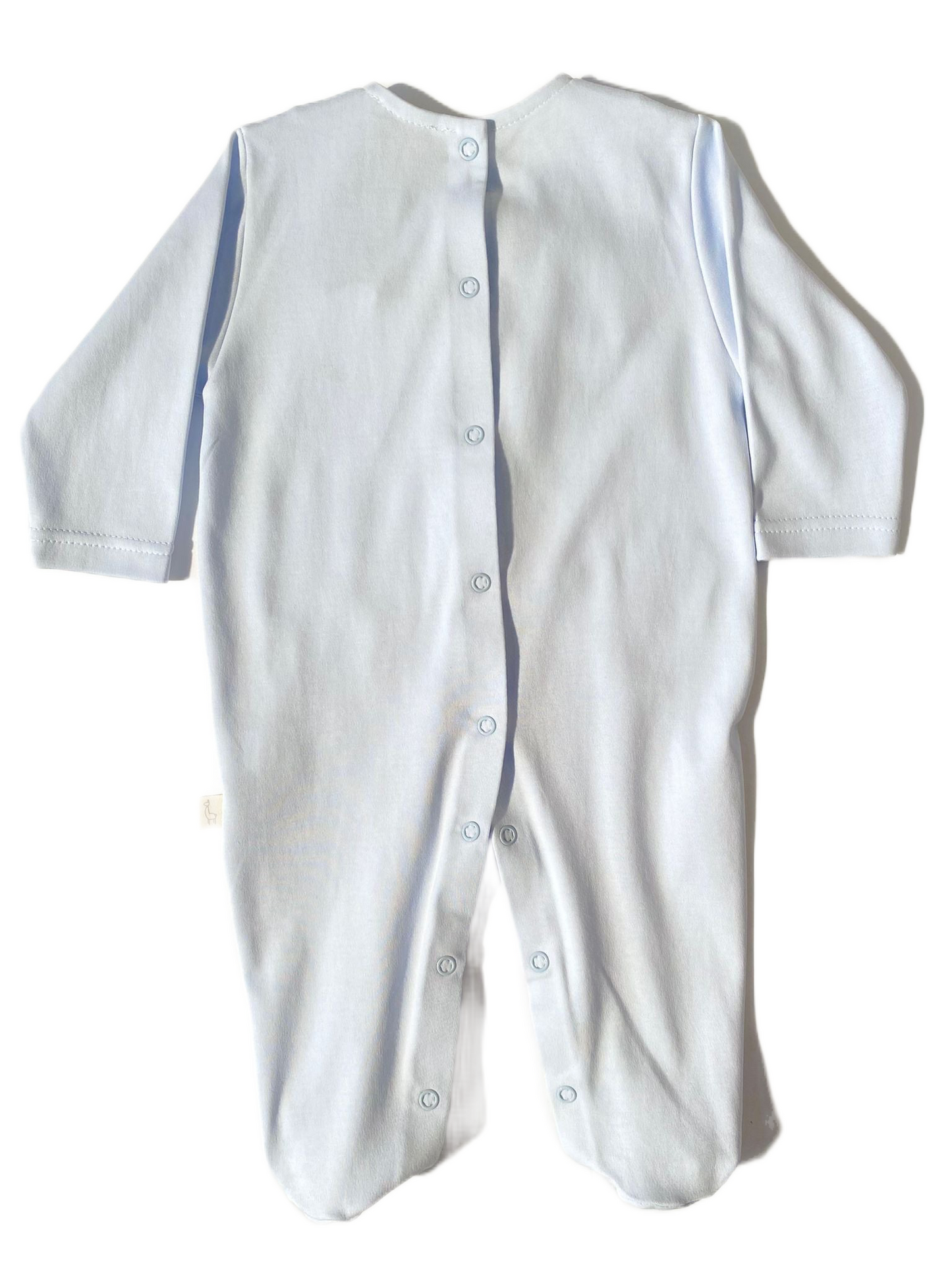 Pyjama bleu à col carré