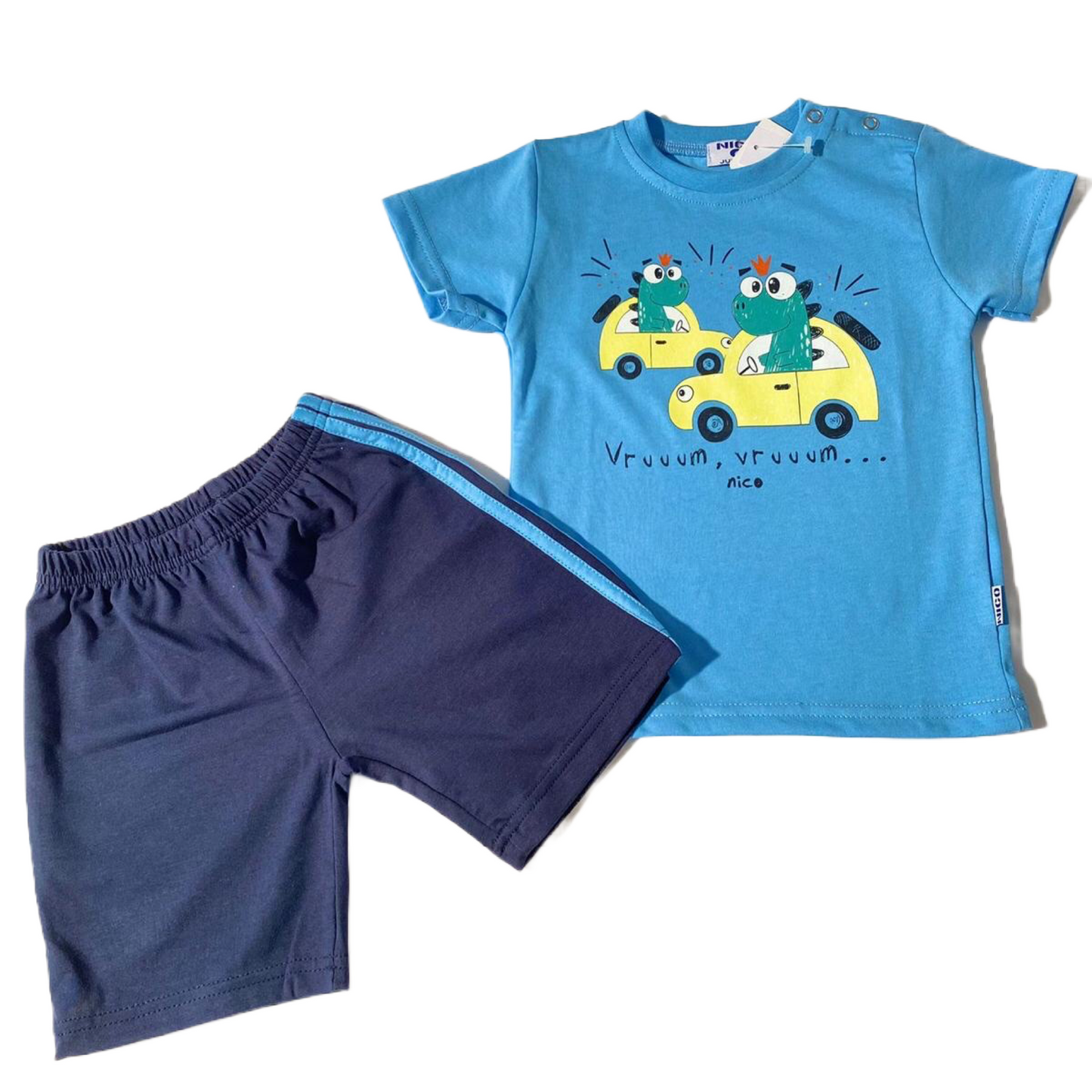 Ensemble Dino t-shirt et short