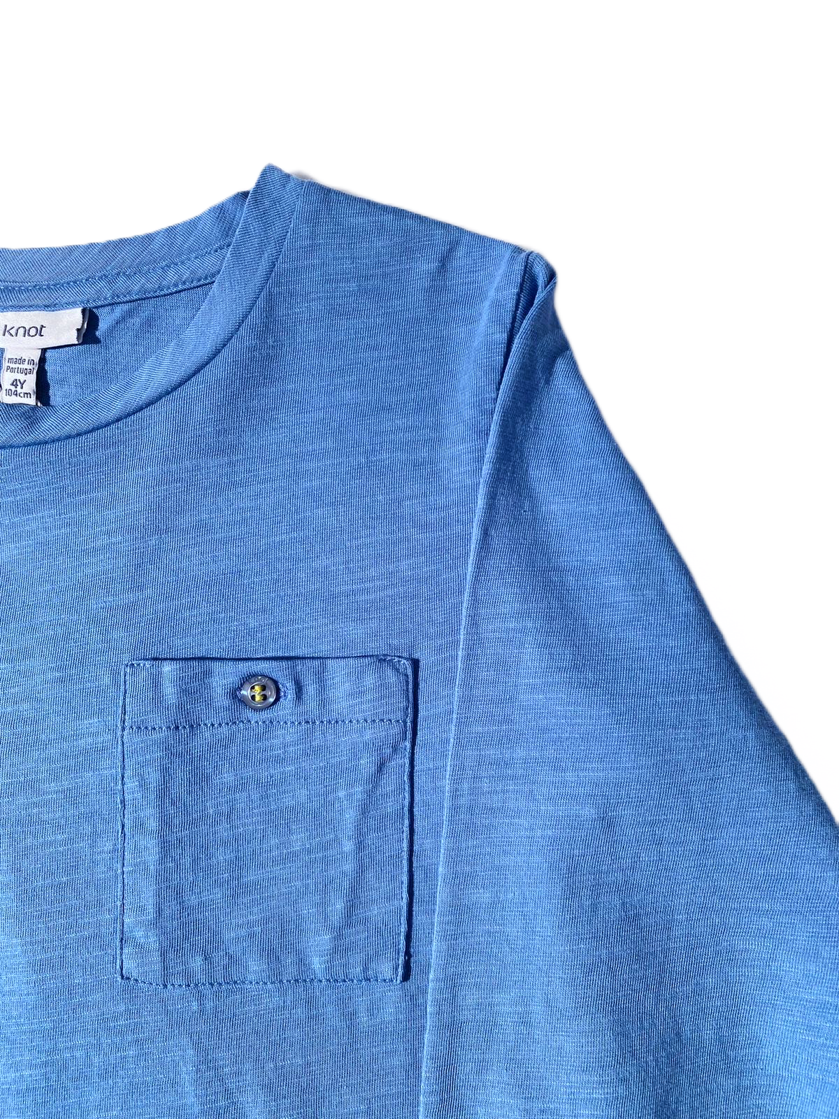 T-shirt manches longues bleu