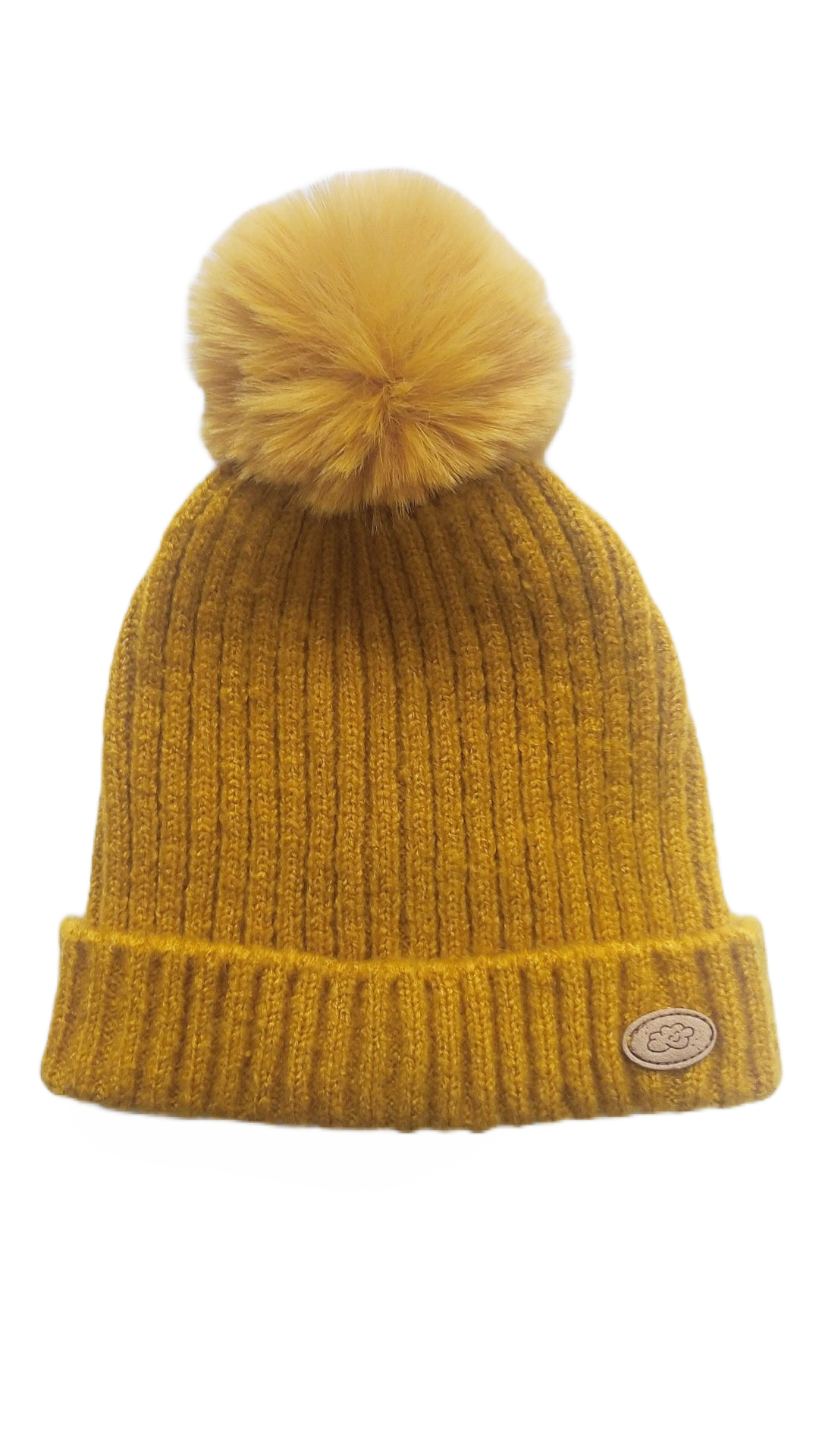Bonnet à pompon coloré