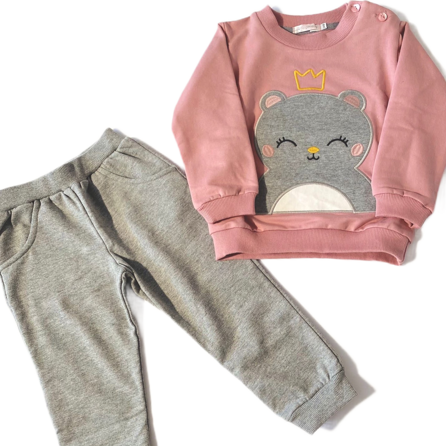 Ensemble jogging chaton couronné