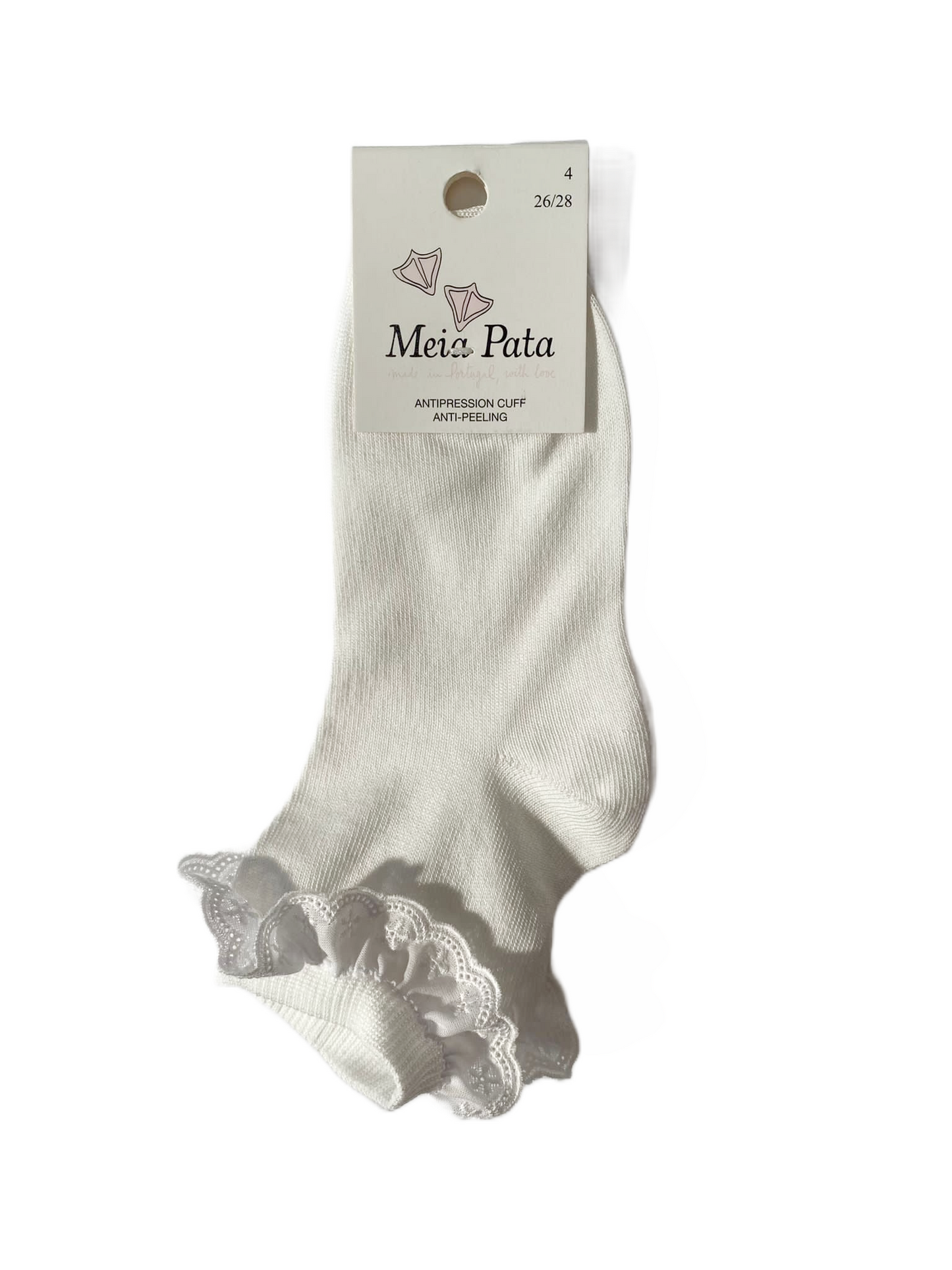 Chaussettes courtes avec dentelle