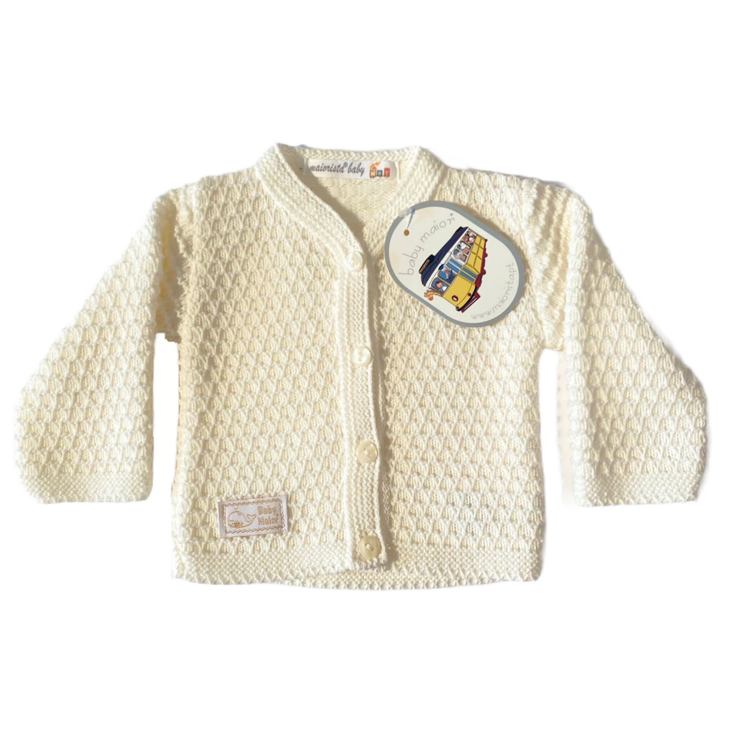 Gilet blanc nouveau-né