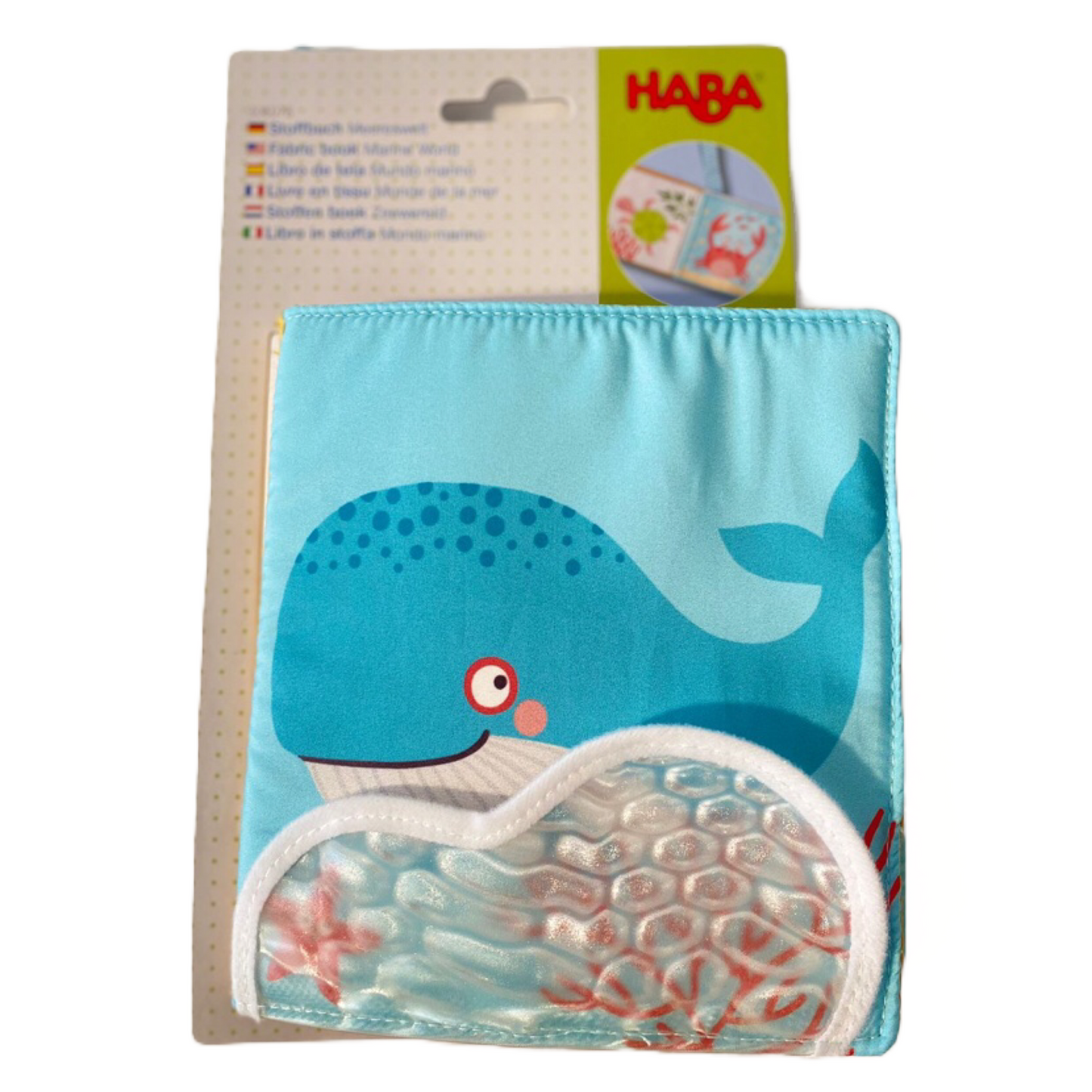 Mini-livre en tissu - Monde de la Mer