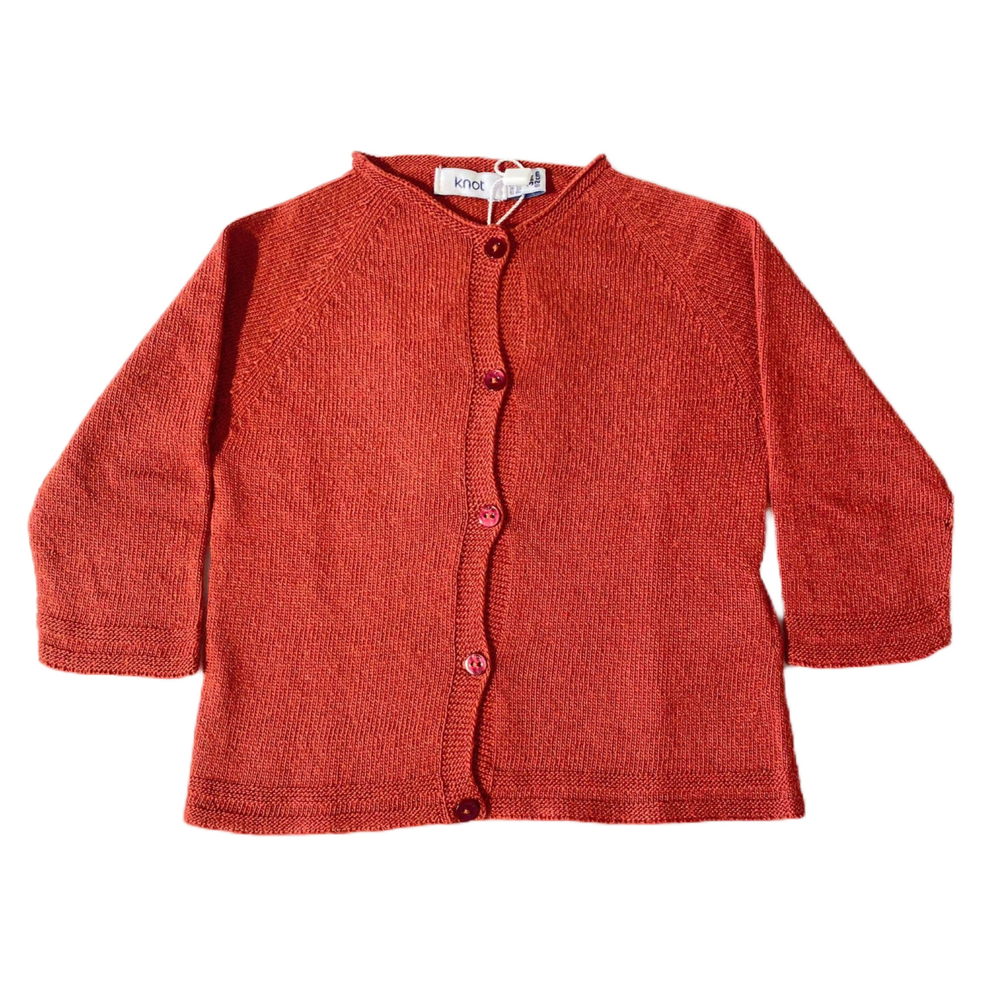 Gilet maille brique