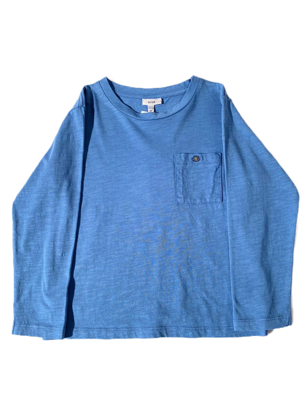 T-shirt manches longues bleu
